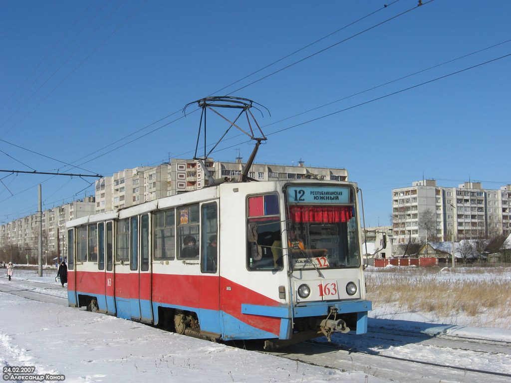 Tver, 71-608K Nr 163; Tver — Streetcar lines: Moskovsky District (line to Yuzhny microdistrict)