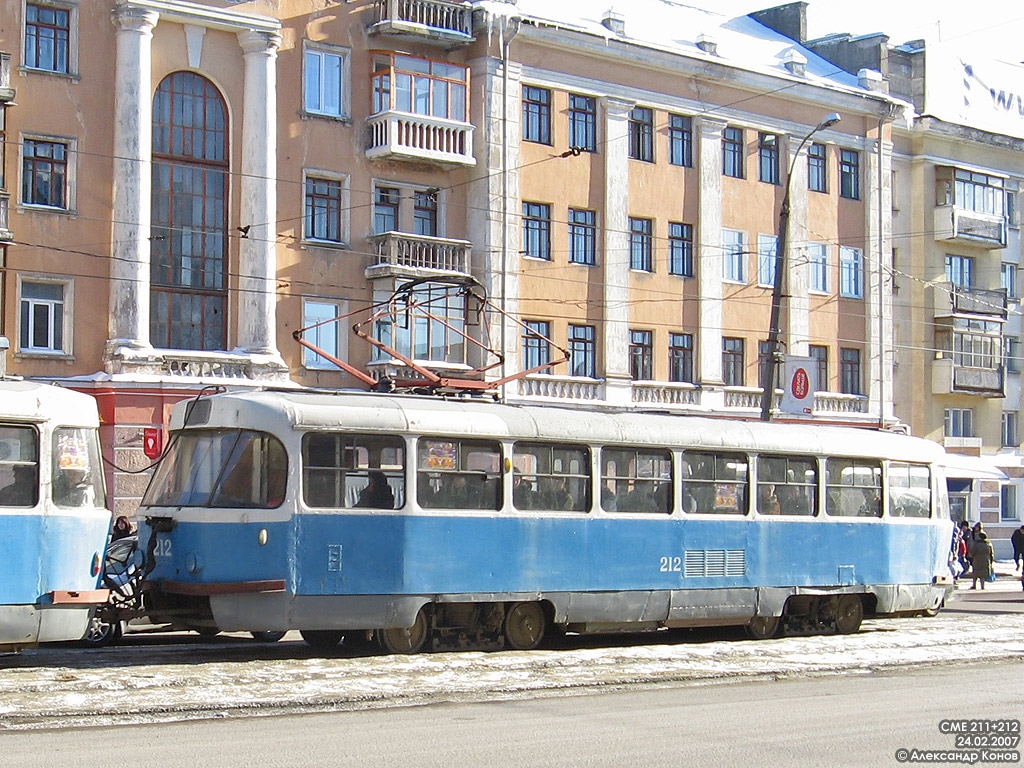 Tver, Tatra T3SU Nr 212; Tver — Streetcar lines: Central district