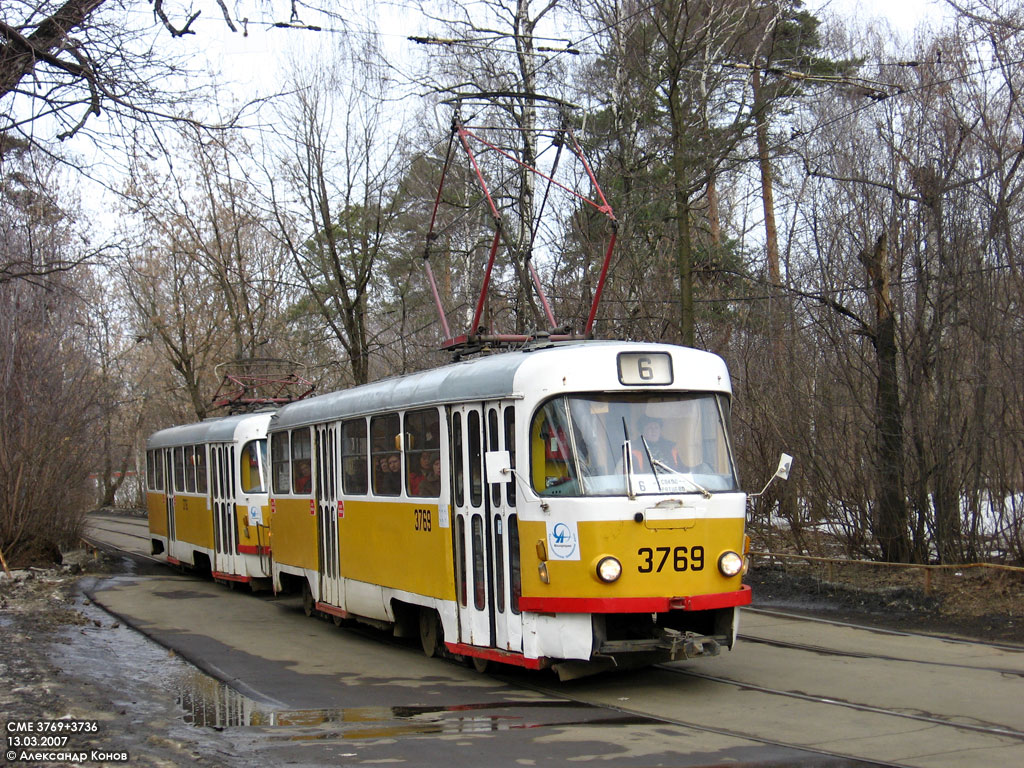 Москва, Tatra T3SU № 3769