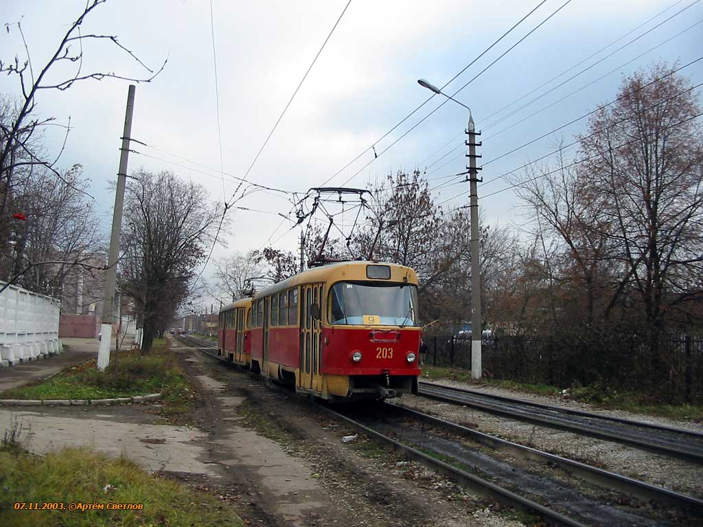 Toula, Tatra T3SU N°. 203