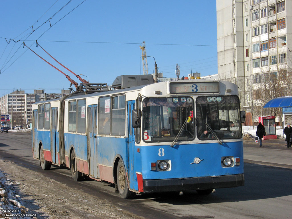 Tver, ZiU-683B [B00] — 8; Tver — Trolleybus lines: Moskovskiy district (Yuzhniy Microdistrict)