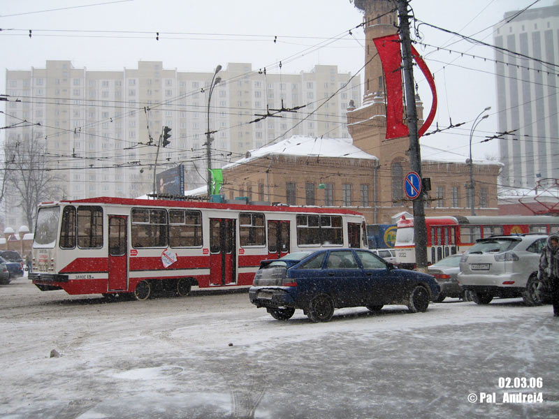 Москва, 71-134А (ЛМ-99АЭ) № 3002; Москва — Перевозка ЛМ-99А № 3002 из Трамвайного депо имени Н. Э. Баумана на ТРЗ 2 марта 2006