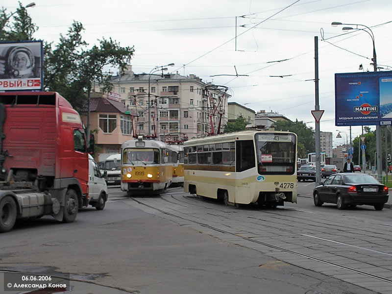 Москва, Tatra T3SU № 1999; Москва, 71-619КТ № 4278