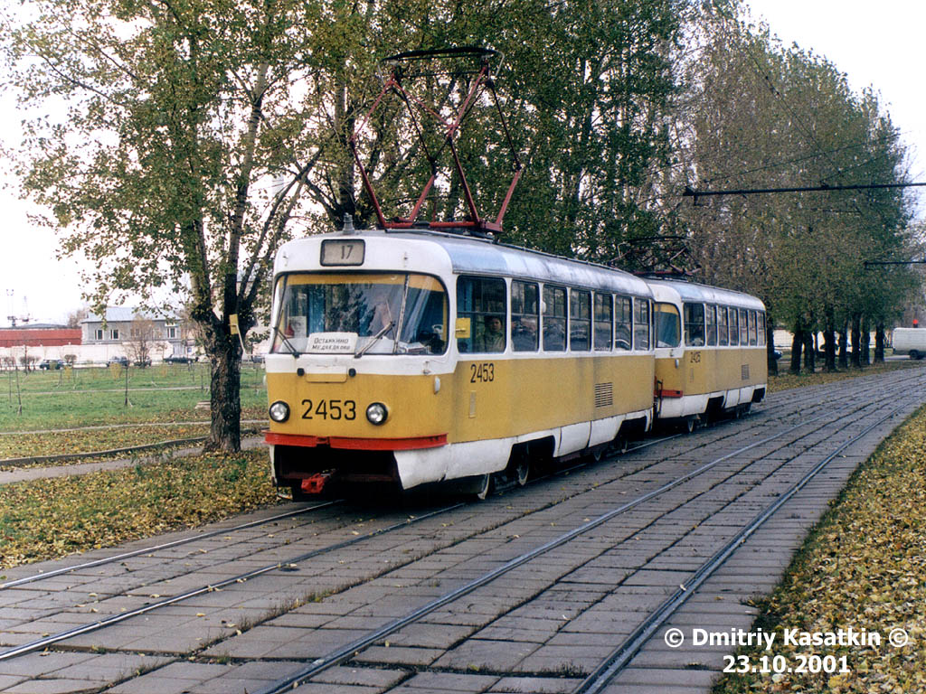 Москва, Tatra T3SU № 2453