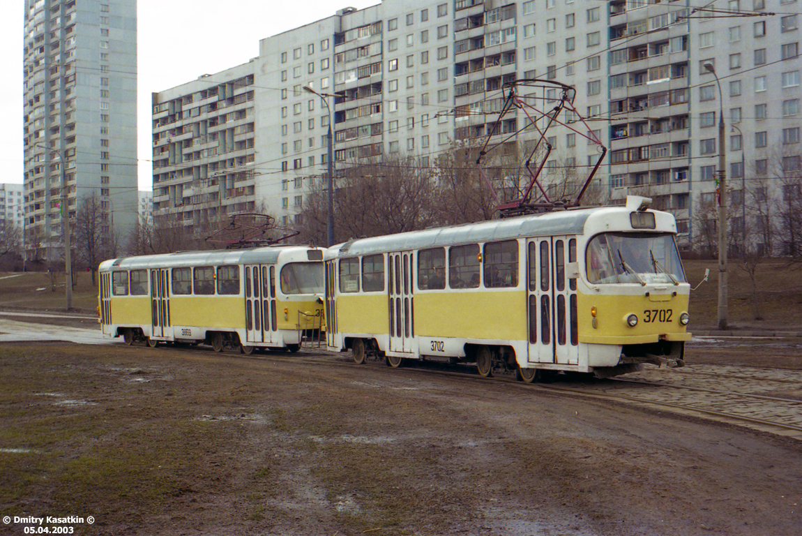 Moskau, Tatra T3SU Nr. 3702
