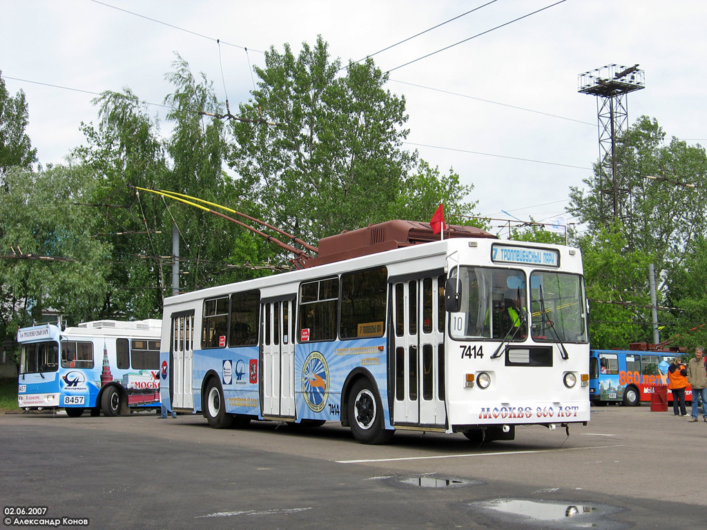 Москва, ЗиУ-682ГМ1 (с широкой передней дверью) № 7414; Москва — 28-й конкурс водителей троллейбуса