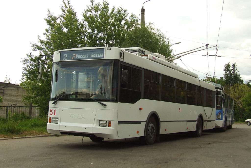 Tverė, Trolza-5275.05 “Optima” nr. 51; Tverė — Trolleybus terminals and rings