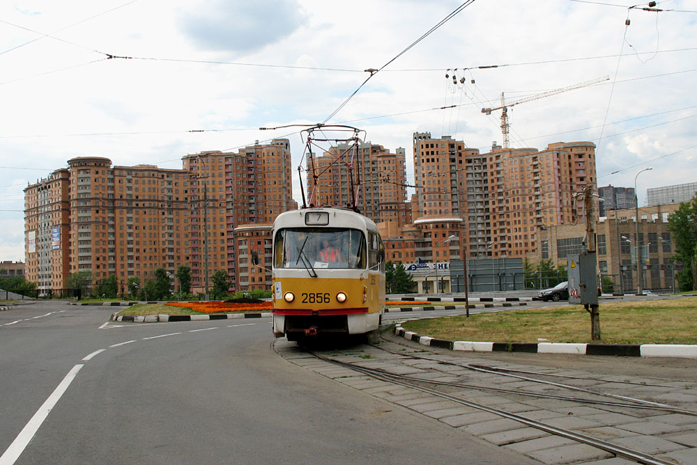 Moscow, Tatra T3SU № 2856