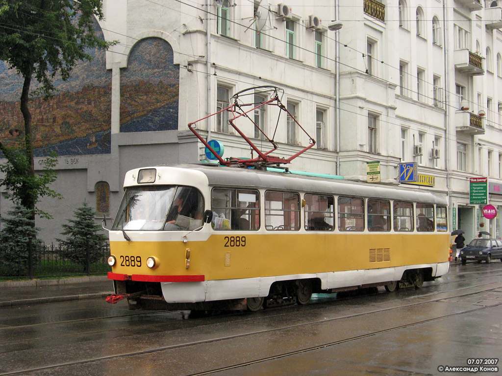 Moscou, Tatra T3SU N°. 2889
