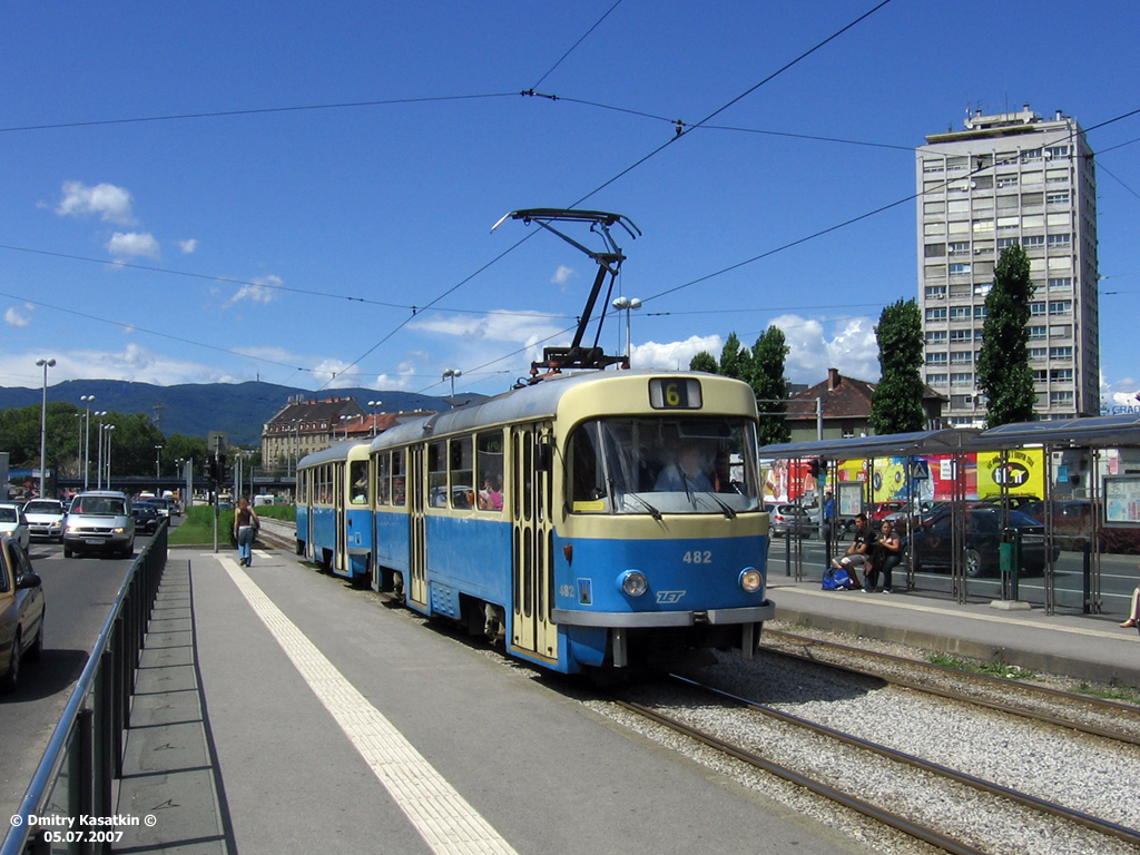 Zágráb, Tatra T4YU — 482