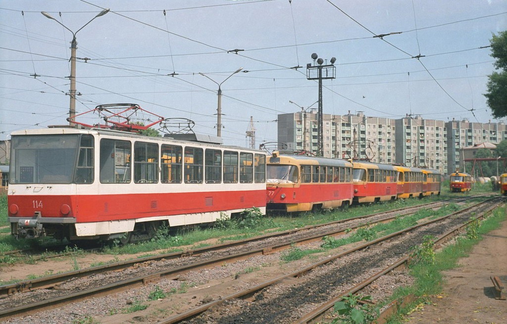 Voronezh, Tatra T6B5SU № 114; Voronezh, Tatra T3SU № 77