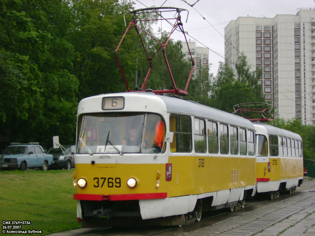 Москва, Tatra T3SU № 3769