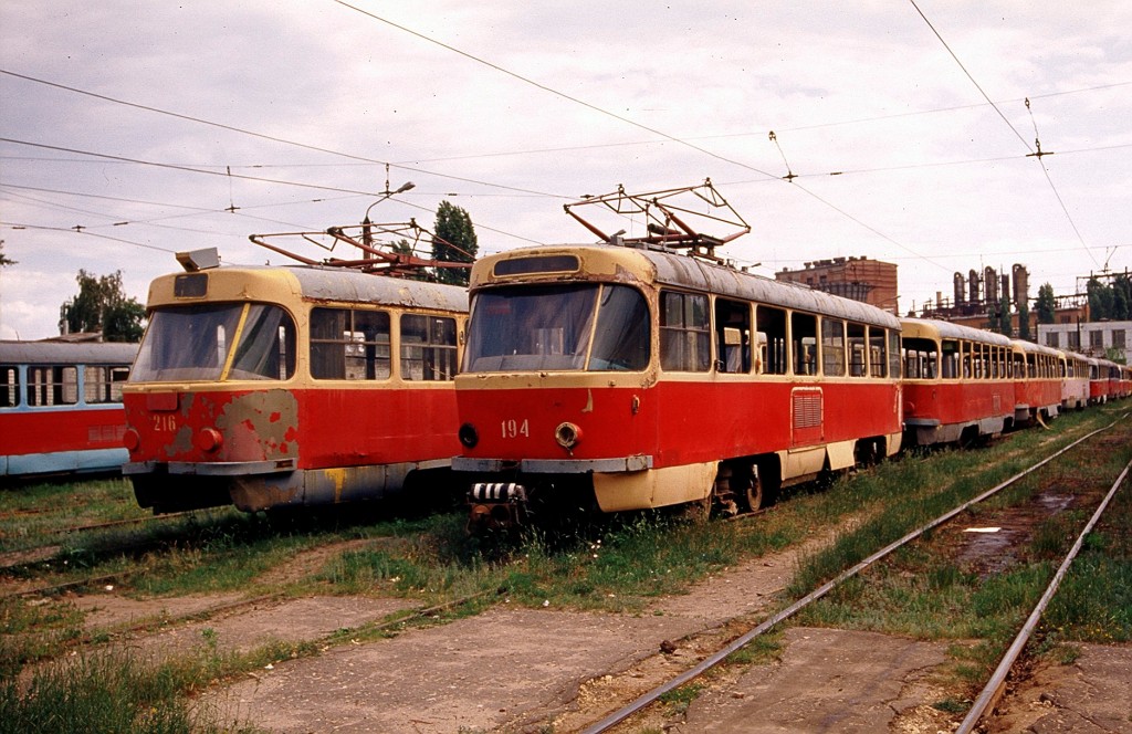 Воронеж, Tatra T4D № 194; Воронеж, Tatra T3SU № 216