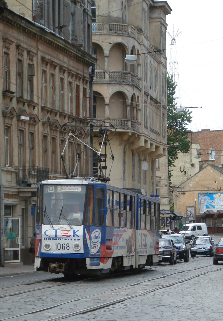 Lviv, Tatra KT4SU № 1068