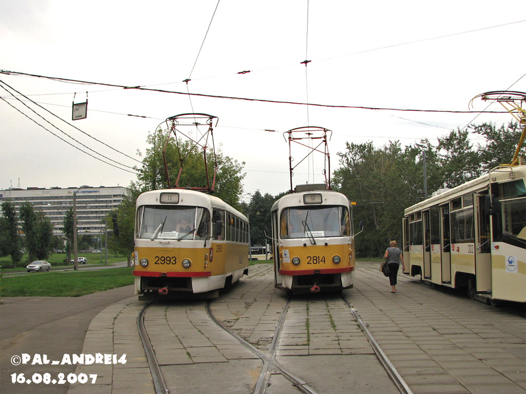 Москва, Tatra T3SU № 2993; Москва, Tatra T3SU № 2814