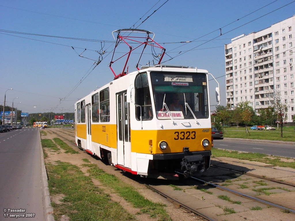 Moskva, Tatra T7B5 № 3323