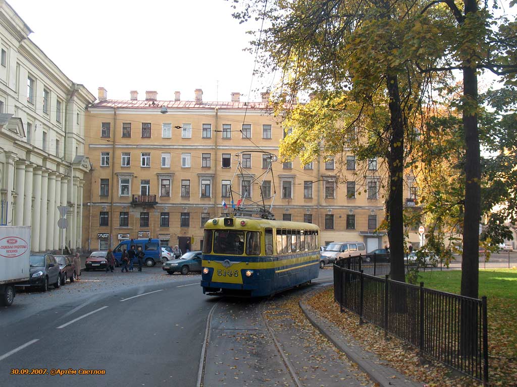 Saint-Petersburg, LM-57 № 5148; Saint-Petersburg — Parade of the 100th birthday of St. Petersburg tram