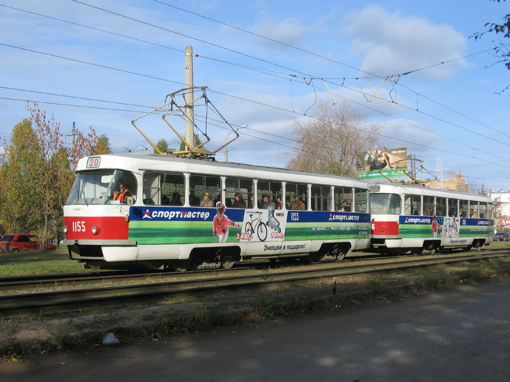 Самара, Tatra T3SU (двухдверная) № 1155