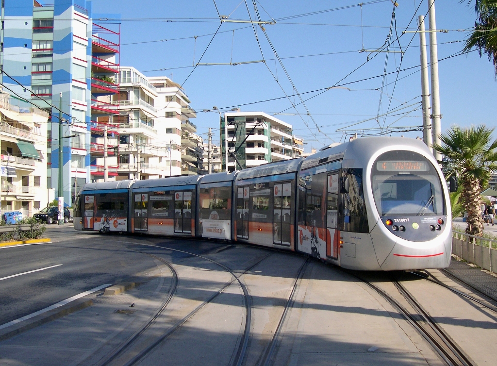 Athens, AnsaldoBreda Sirio Nr 10017; Athens — Trams — lines and infrastructure