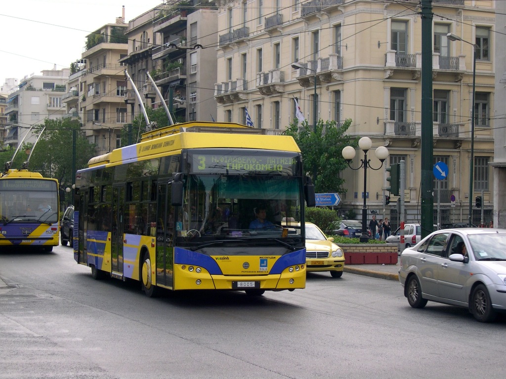 Афины, Neoplan 861 N6216 Electroliner (ELVO) № 8005