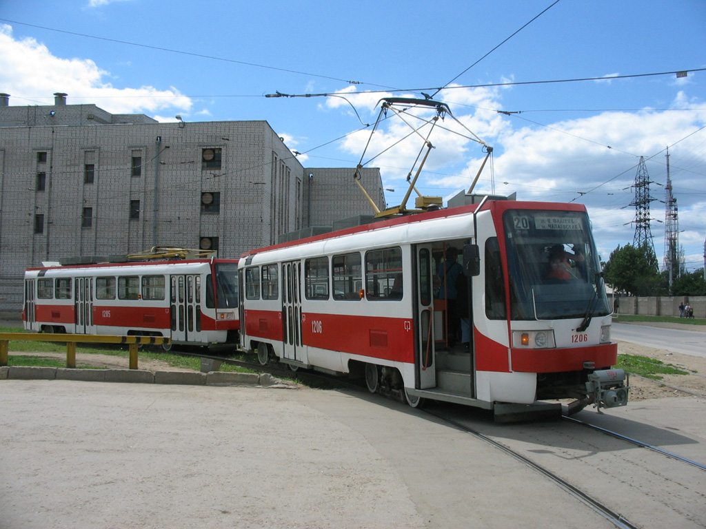 Самара, Tatra T3RF № 1206; Самара — Конечные станции и кольца (трамвай)