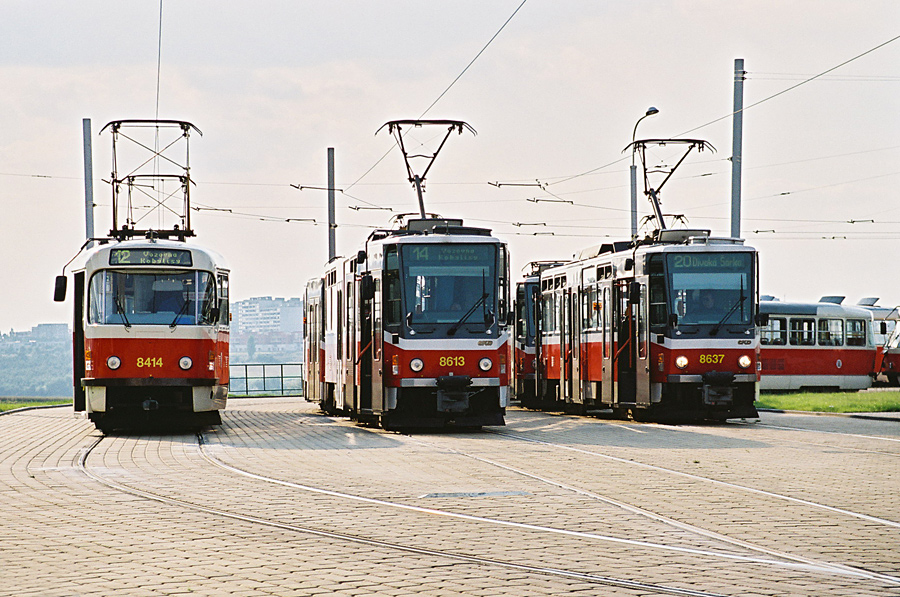 Прага, Tatra T3R.P № 8414; Прага, Tatra T6A5 № 8613; Прага, Tatra T6A5 № 8637; Прага — Линия Баррандов