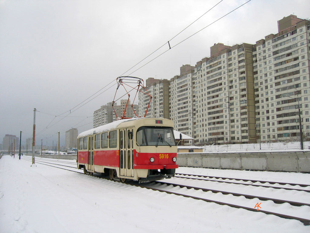 Киев, Tatra T3P № 5916