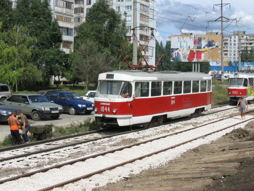 Самара, Tatra T3SU (двухдверная) № 1044; Самара — Строительство и ремонты трамвайных линий