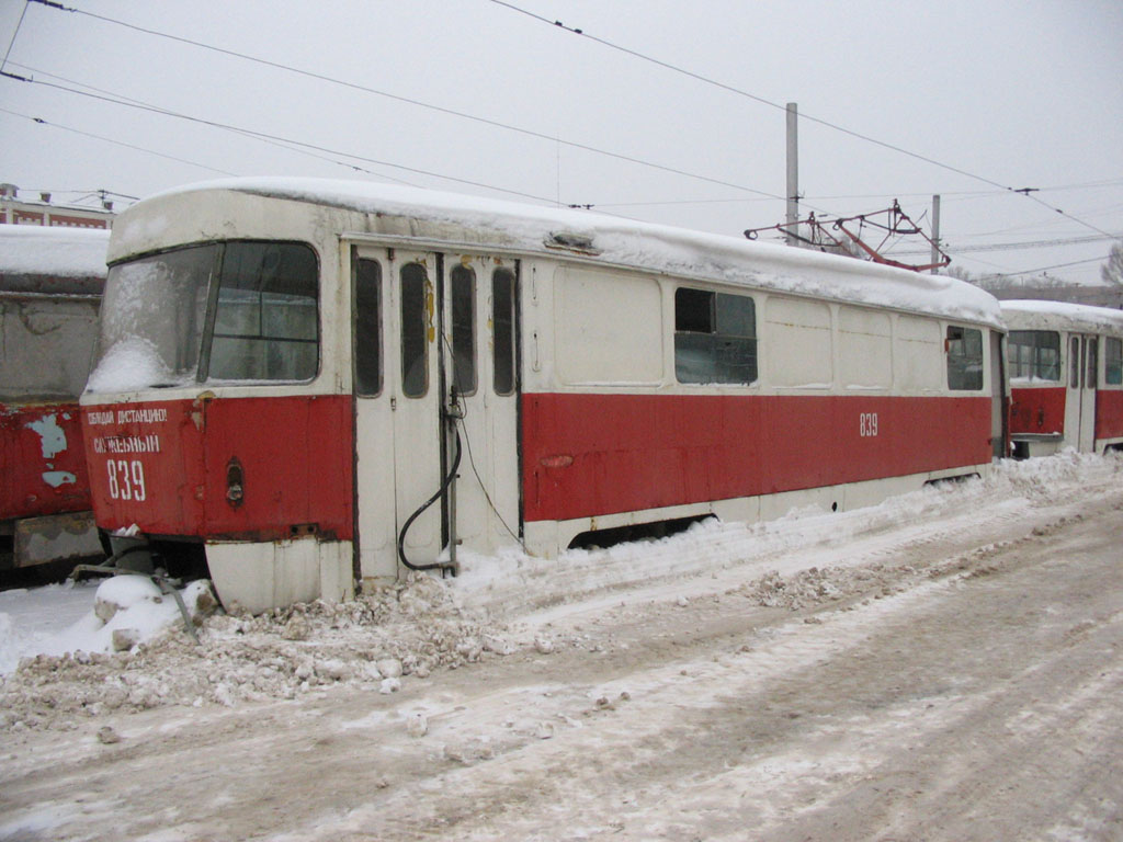Самара, Tatra T3SU (двухдверная) № 839