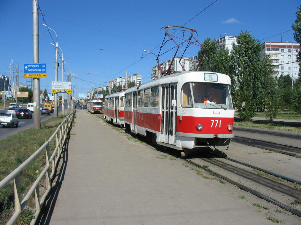 Самара, Tatra T3SU № 771; Самара — Конечные станции и кольца (трамвай)