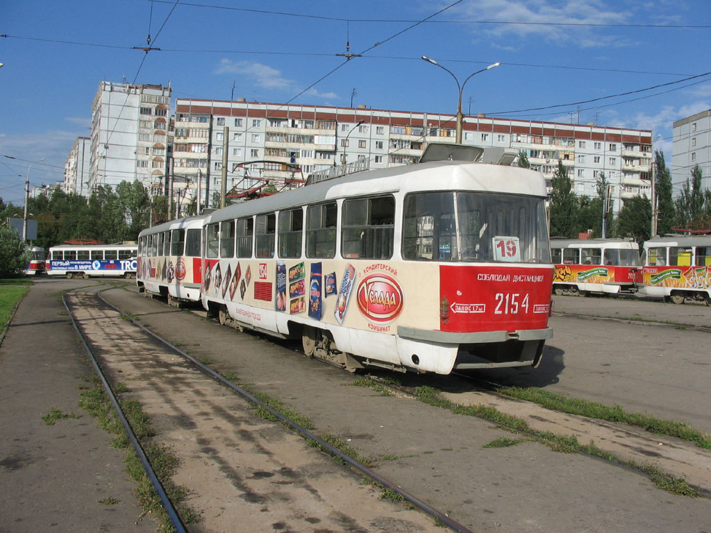 Самара, Tatra T3SU № 2154; Самара — Конечные станции и кольца (трамвай)