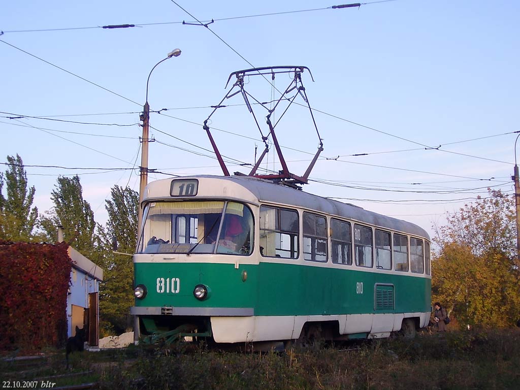 Донецк, Tatra T3SU (двухдверная) № 810