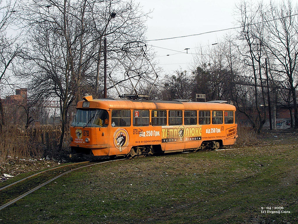 Львов, Tatra T4SU № 878