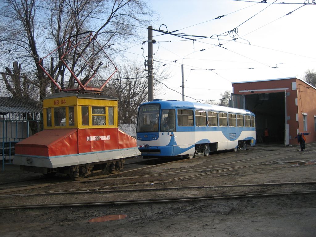 伏爾加格勒, Electric locomotive # МВ-84; 伏爾加格勒 — New tramcars