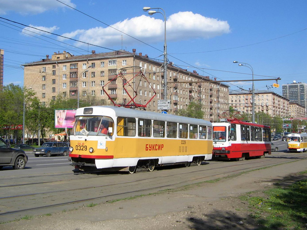 Москва, Tatra T3SU № 0329