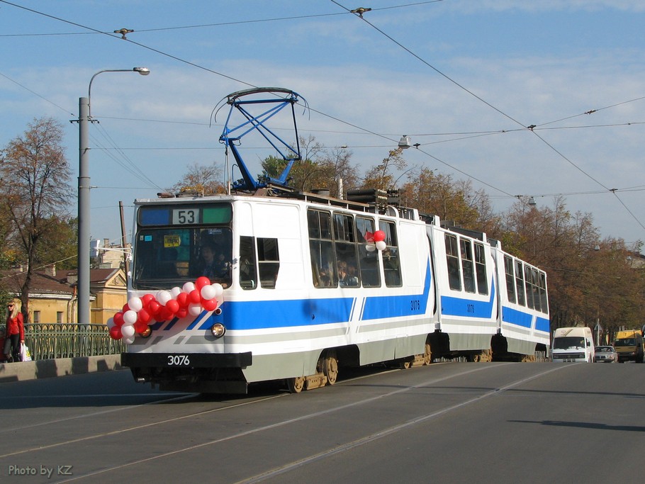 Санкт-Петербург, ЛВС-89 № 3076; Санкт-Петербург — 100-летие трамвая: парад и выставка спецтехники