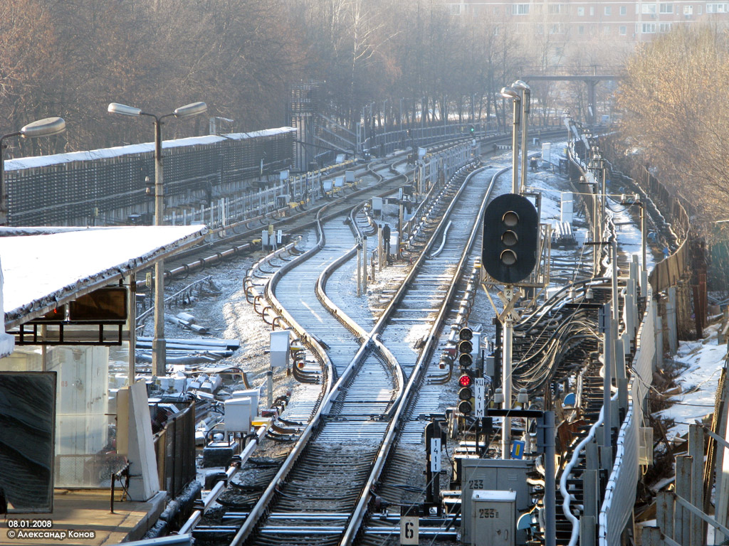 Moskau — Opening of “Park Pobedy — Strogino” metro line on January 7, 2008