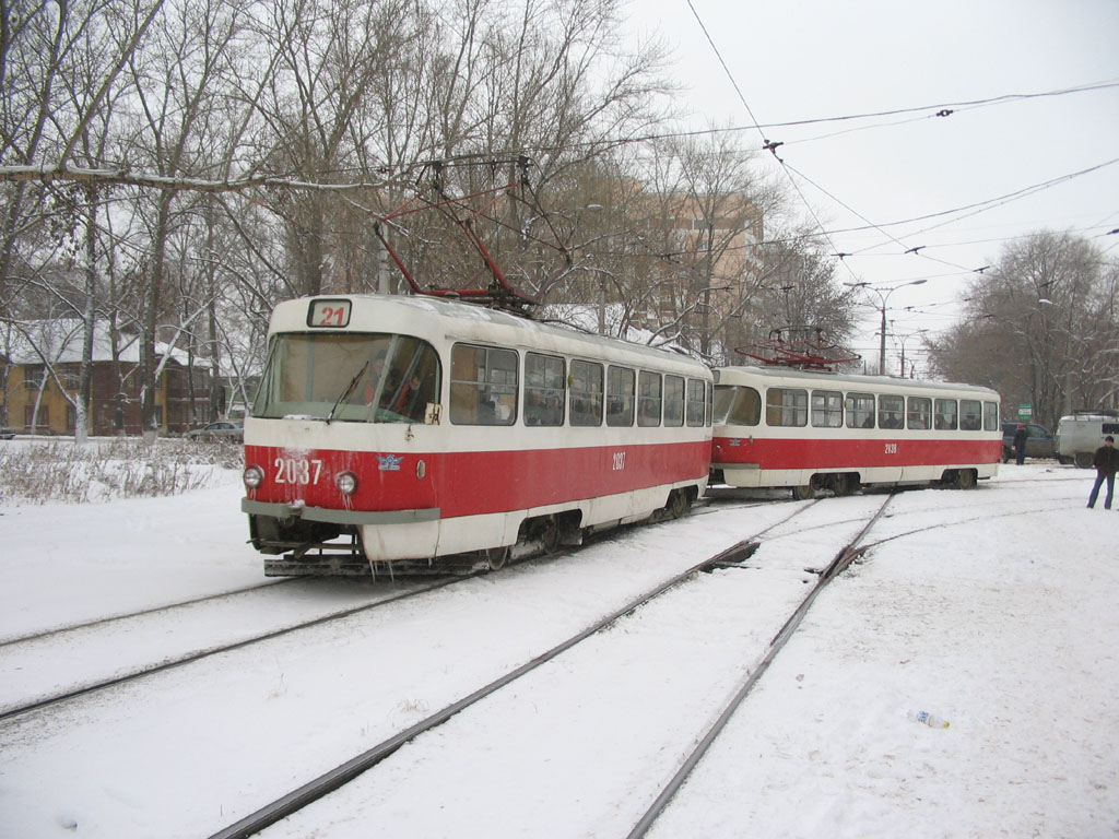 Самара, Tatra T3SU (двухдверная) № 2037