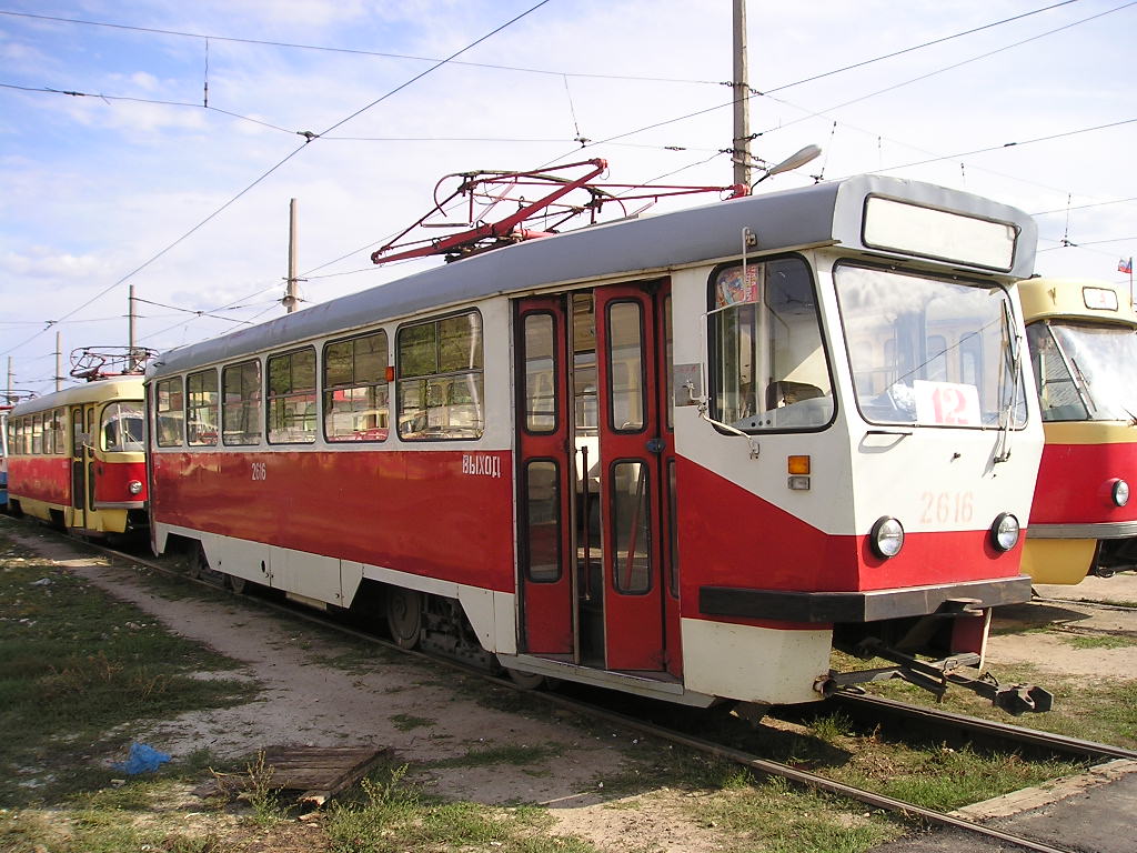 Volgograda, Tatra T3SU mod. VZSM № 2616; Volgograda — Depots: [2] Tram depot # 2