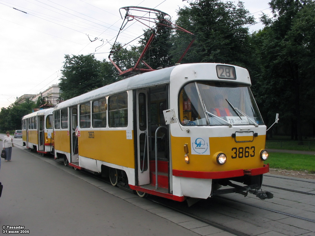 Maskva, Tatra T3SU nr. 3863