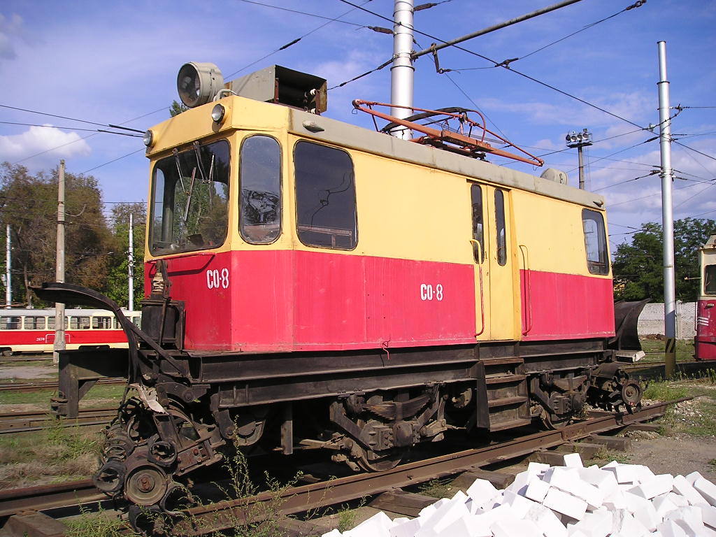 Волгоград, ГС-4 (КРТТЗ) № 8; Волгоград — Депо: [2] Трамвайное депо № 2 .