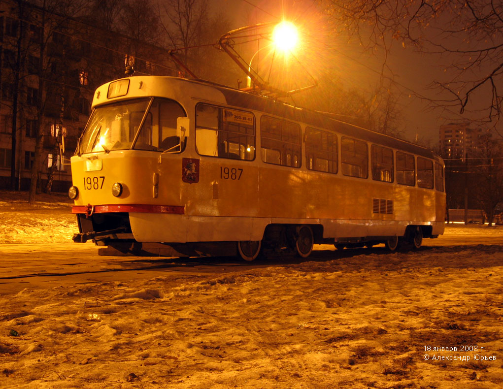 Moscou, Tatra T3SU N°. 1987