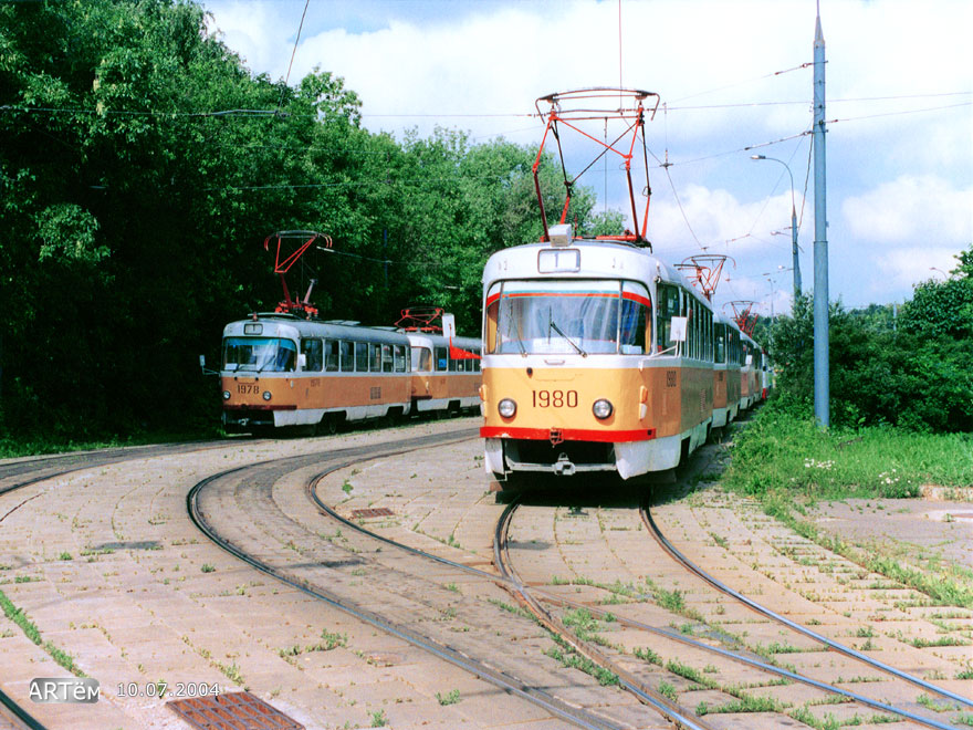 Moskva, Tatra T3SU č. 1978; Moskva, Tatra T3SU č. 1980