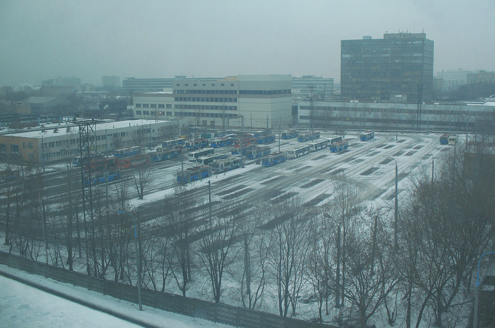 Moscou — Trolleybus depots: [8]; Moscou — Views from a height