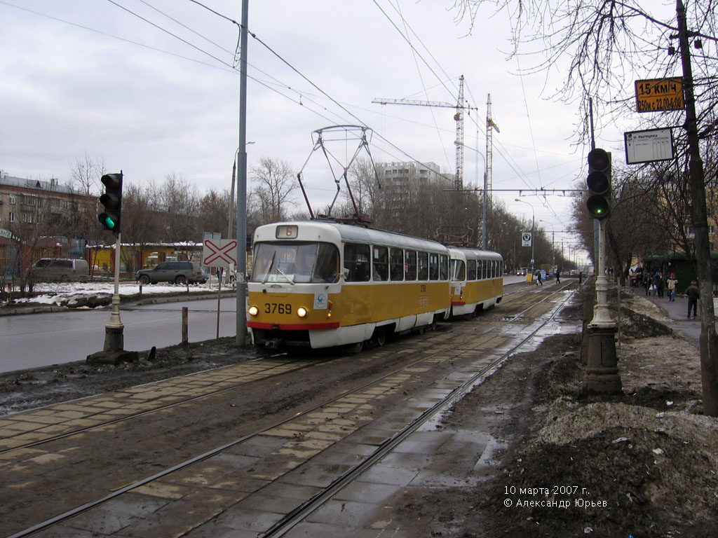 Москва, Tatra T3SU № 3769