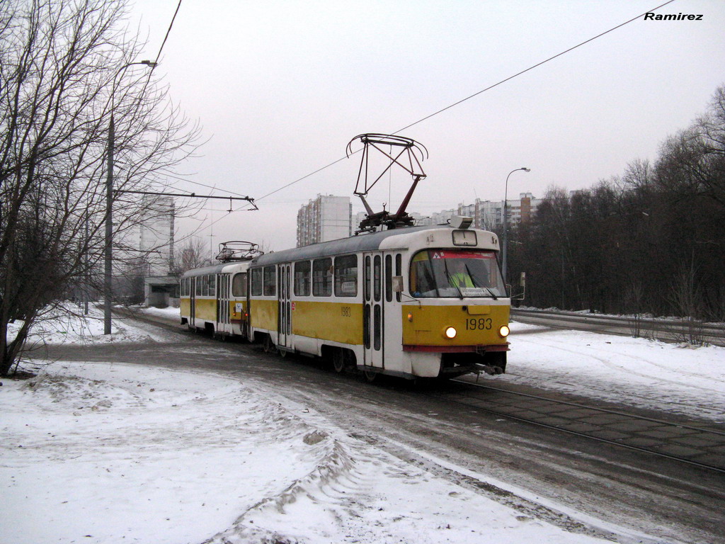 Москва, Tatra T3SU № 1983
