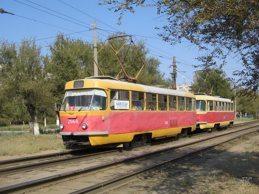 Volgograd, Tatra T3SU (2-door) č. 2668; Volgograd, Tatra T3SU (2-door) č. 2669