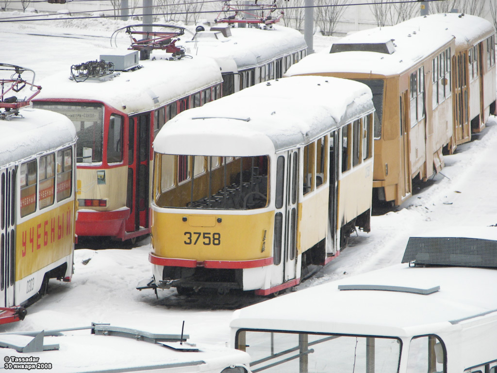 Moscou, Tatra T3SU N°. 3758