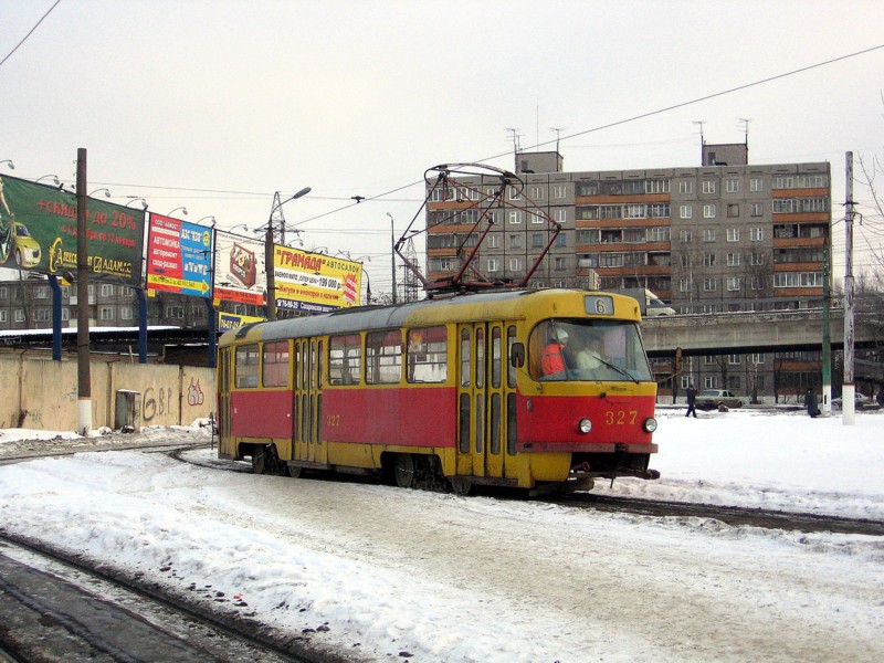 Тверь, Tatra T3SU № 327; Тверь — Трамвайные конечные станции и кольца
