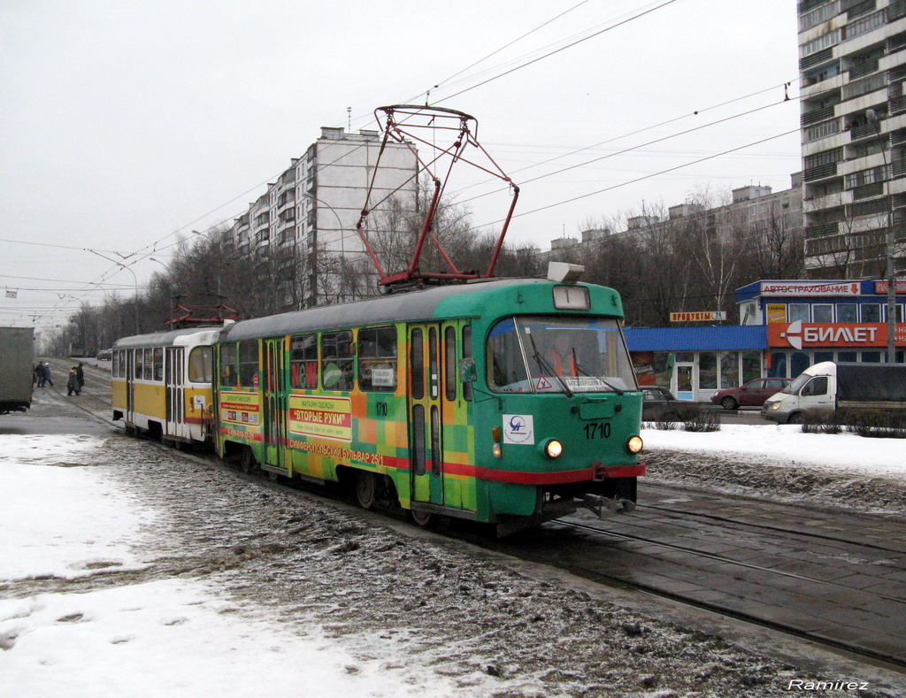 Москва, Tatra T3SU № 1710